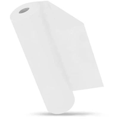 Afbeelding van MODERNO tafelloper, vlies, wit, modern, tafeldecoratie, outdoor, feestdecoratie, verjaardag, bruiloft, 30 cm x 25 m