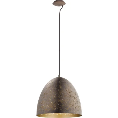 Afbeelding van hanglamp Safi bruin/goud Ø40 cm Bruin Staal EGLO