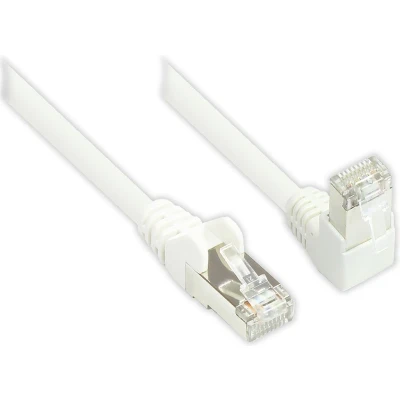 Afbeelding van S/FTP CAT6 Gigabit netwerkkabel haaks/recht / wit 3 meter
