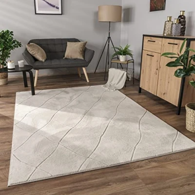 Afbeelding van Paco Home Vloerkleed Woonkamer Laagpolig Boho Patroon Scandinavisch 3D Modern 80x150 cm