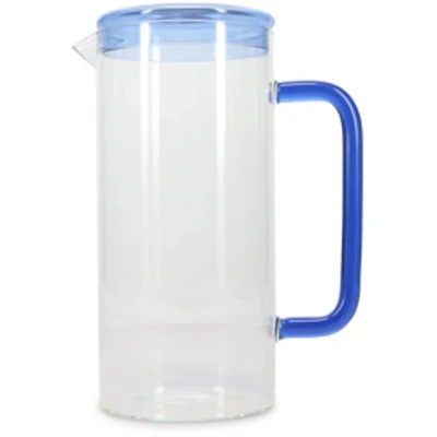 Afbeelding van ONA Karaf 120cl met deksel blauw Cruse