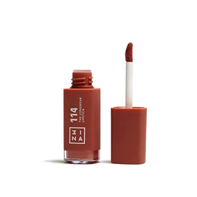 Afbeelding van 3ina THE Longwear Lipstick Vloeibare lippenstift, Maat: 6.5 ml, 114 light brown