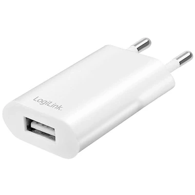 Afbeelding van LogiLink PA0093B USB oplader 5 W Binnen, Thuis Uitgangsstroom (max.) 1000 mA Aantal uitgangen: 1 x laadpoort