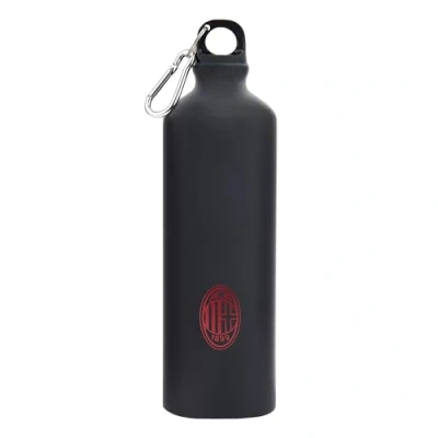 Afbeelding van AC Milan Aluminium drinkfles met karabijnhaak Crest Monochrome Red 750 ml Voor alle Rossoneri fans Officieel product