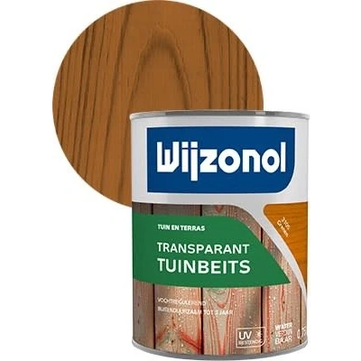 Afbeelding van Wijzonol Tuinbeits Transparant Grenen 3105 750 ml