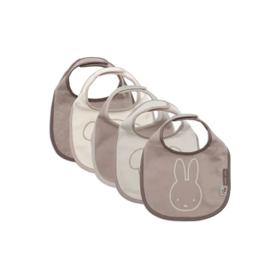 Afbeelding van Jollein x Nijntje Baby Slab Waterproof Slabbetjes Miffy And Friends 5 Stuks