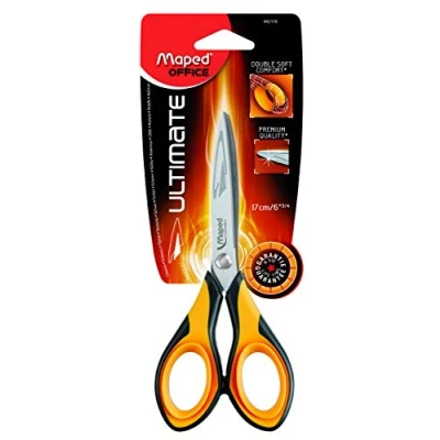 Image de Ciseaux ergonomiques Maped Ultimate 17 cm symétriques Garantie à vie Orange
