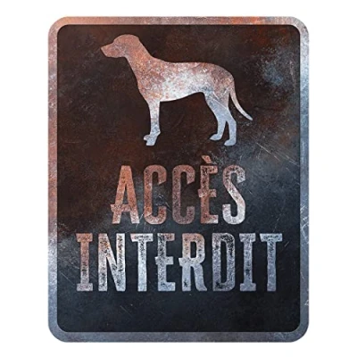 Afbeelding van D&amp;d Home Waakbord Hond Waarschuwingsbord Dalmatian Frans 25x20x0,3cm Meerkleurig 1st