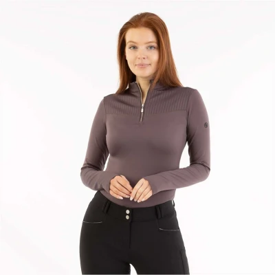 Afbeelding van BR Pullover AW25 Half Zip Jara Dames Raisin L Agradi.be