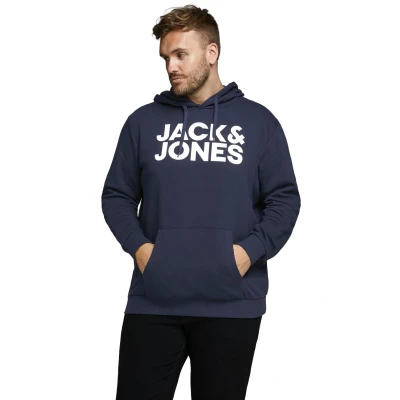 Afbeelding van Jack &amp; Jones Jjecorp LOGO PS Hoodie, Heren, Maat: 4XL, Navy blazer