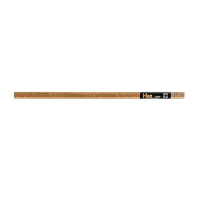Afbeelding van Doiy Liniaal Hex 22 Cm Staal Goud