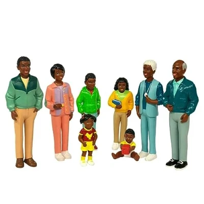 Afbeelding van Miniland Miniland27396 Afrikaanse familie, 8 figuren, meerkleurig