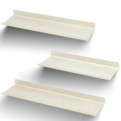 Afbeelding van himaly Set van 3 metalen wandplanken 30/35/40 cm zwevend rek met 12 kg stabiele opslag Voor woonkamer, keuken, slaapkamer, kantoor