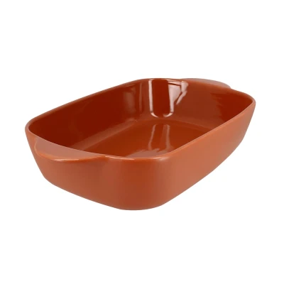 Afbeelding van Ogo Living Octave Ovenschaal 38x23cm Terracotta Aardewerk