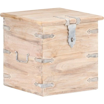 Afbeelding van vidaXL Opbergkist 40x40x40 cm massief acaciahout