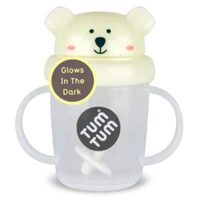 Afbeelding van TUM Tippy Up Drinkbeker zonder ventiel, voor peuters, 200 ml, BPA vrij (Pete Polar Bear S3)