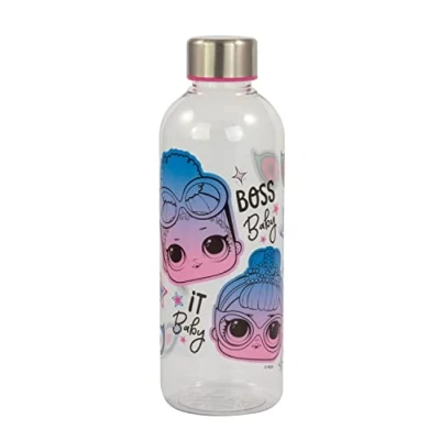 Afbeelding van P:os L.O.L. Surprise 31944 drinkfles voor meisjes, transparant, kunststof, met schroefsluiting, van roestvrij staal, BPA en ftalaatvrij, 850 ml