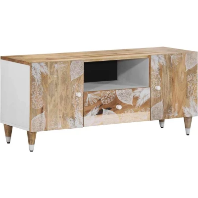 Afbeelding van vidaXL Tv meubel 105x33,5x46 cm massief mangohout