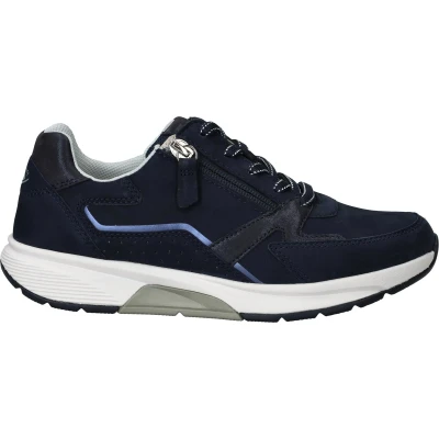 Afbeelding van Gabor Sneaker LOW Sneakers laag, Dames, Maat: 44, Blau Veloursleer