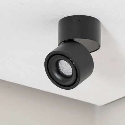 Afbeelding van Arcchio LED plafondlamp 1licht Aluminium H: 9.1 cm zwart Inclusief lichtbron