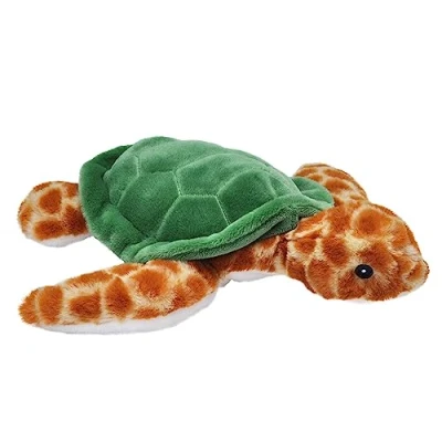 Afbeelding van Pluche knuffel dieren Eco kins zeeschildpad van 30 cm. Wildlife speelgoed knuffelbeesten Cadeau voor kind/jongens/meisjes