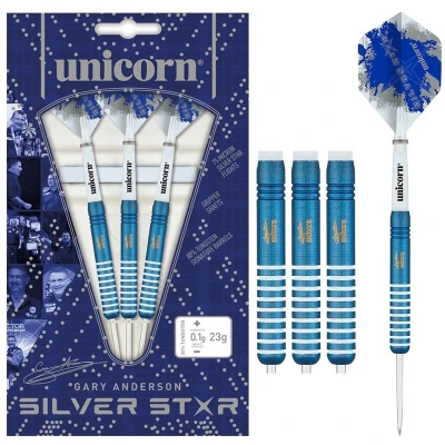 Afbeelding van Unicorn Gary Anderson Blue Silver Star 80% 27