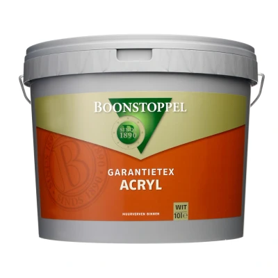 Afbeelding van Boonstoppel Garantietex Acryl 10 Liter 100% Wit