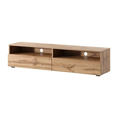 Afbeelding van Selsey Rednaw TV meubel met twee lades 140 cm Eiken wotan