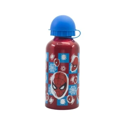Afbeelding van My sweety pop Drinkfles Aluminium voor kinderen Kleuterschool School Vakantie Maaltijden 17,5 cm 400 ml Hydratatie Cadeau idee Spiderman Rood jongens