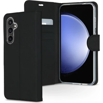 Afbeelding van Accezz Hoesje Geschikt voor Samsung Galaxy S23 FE Met Pasjeshouder Wallet Softcase Bookcase Zwart