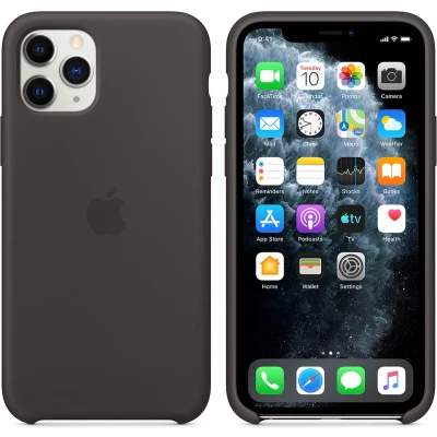 Afbeelding van Apple origineel silicone case iPhone 11 Pro black MWYN2ZM/A