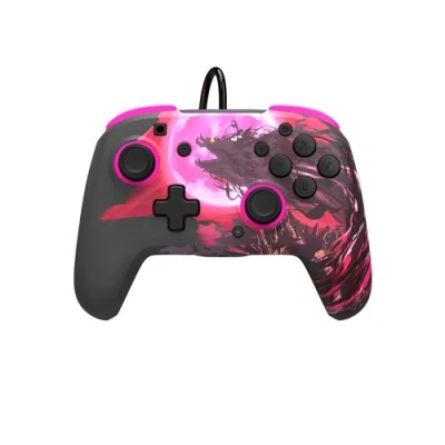 Image de Manette filaire Pdp Rematch Wired controller pour Nintendo Switch Calamity Ganon Noir et Rose