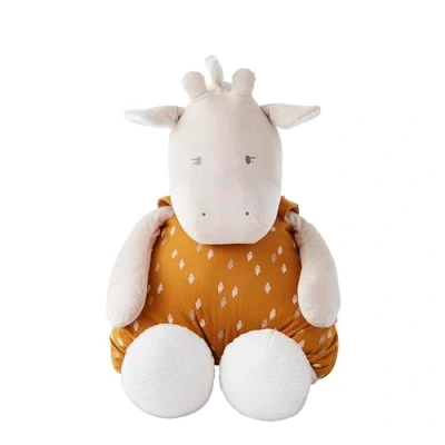 Afbeelding van NOUKIE&#039;S knuffeldier voor kinderen gigantische pluche Tiga van biologisch katoen kindvriendelijke maat (90 cm), beige