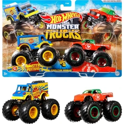 Afbeelding van Monster Truck Hot Wheels Demolition Doubles 2 Stuks 1:64