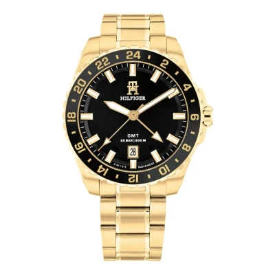 Afbeelding van Tommy Hilfiger Chronograaf, Heren, Maat: One Size, Gold black