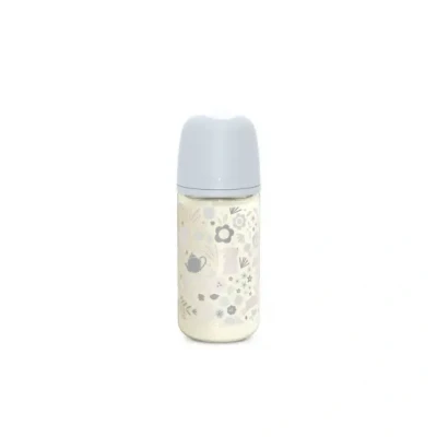 Afbeelding van Suavinex Wonderland Glazen Babyfles Symmetrische Tepel Medium Flow 240 ml 3 Maanden en Ouder (Kleur : Beige)