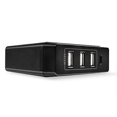 Afbeelding van Lindy Netspanningsadapter 72 Watt 3 A PD 3.0 4 uitgangsaansluitingen (3 x USB type A, 24 pin C) zwart