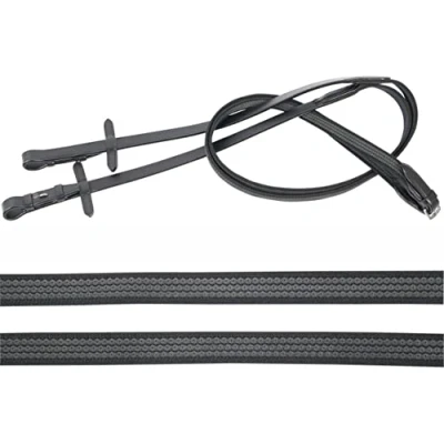 Afbeelding van Harry&#039;s Horse Teugels Ultra Grip Zwart Cob
