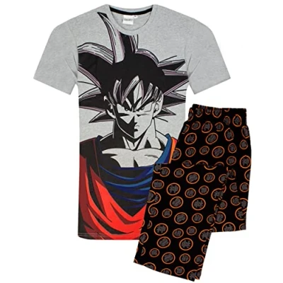 Afbeelding van Dragonball Z Goku karakter pyjama heren Korte of lange beenopties, broek