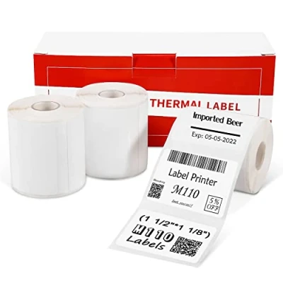 Afbeelding van Phomemo M110 Thermische etiketten, multifunctionele zelfklevende compatibel met M200 M220 M120 M221 labelprinters, 40 x 30 mm, 3 rollen, 230 etiketten per rol