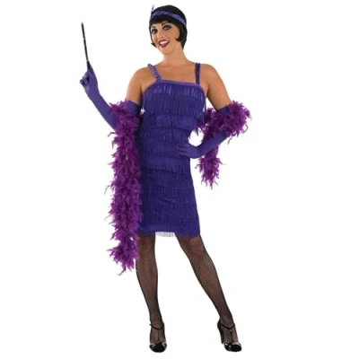 Afbeelding van Fun Shack jaren 20 Gatsby jurk voor dames, Charleston dames 20, kostuum, kostuum jurk, maat L