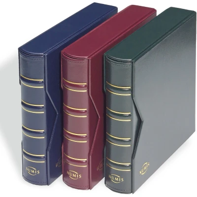 Afbeelding van Leuchtturm Leuchtturm, Numis Classic, Album (4 rings) incl. 5 bladen, cassette Groen afm: 235x240x60 mm. per st.