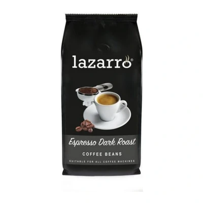 Afbeelding van Lazarro Dark Roast Bonen 8x1kg