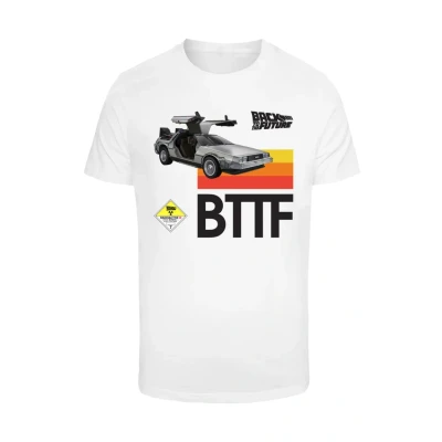 Afbeelding van Merchcode Retro 85 BTTF Tshirt print, Heren, Maat: XL, White