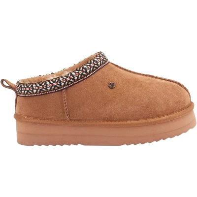 Afbeelding van Warmbat Kynuna Plateau Suede Tape Cognac