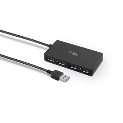 Afbeelding van Hub USB Nox NXLITEHUBONE x 4 Zwart