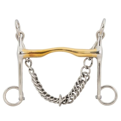 Image de BR Mors de Dressage Soft Contact Cisailles Basses 140mm 14mm 13,5cm
