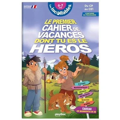 Image de Cahier de vacances dont tu es le héros 2025 Les incollables CP au CE1 6/7 ans