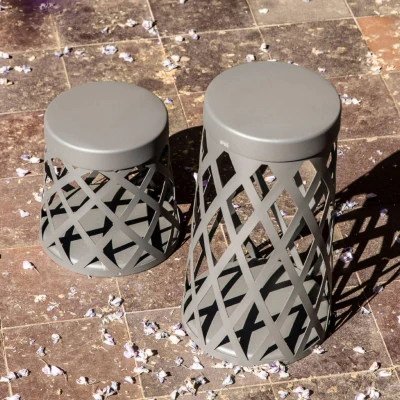Afbeelding van Shadow LED sokkellamp, donkergrijs, aluminium, hoogte 45 cm