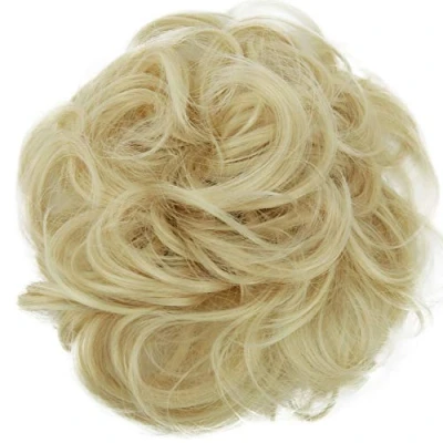 Afbeelding van PRETTYSHOP XL haarstukje Chouchou voor het verkrijgen van volumineus opgedaan haar, krullen, knot,, Platinablond G13E